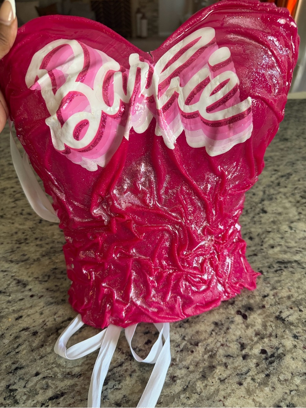 Barbie Hot Pink Strapless Ruched Bustier Top